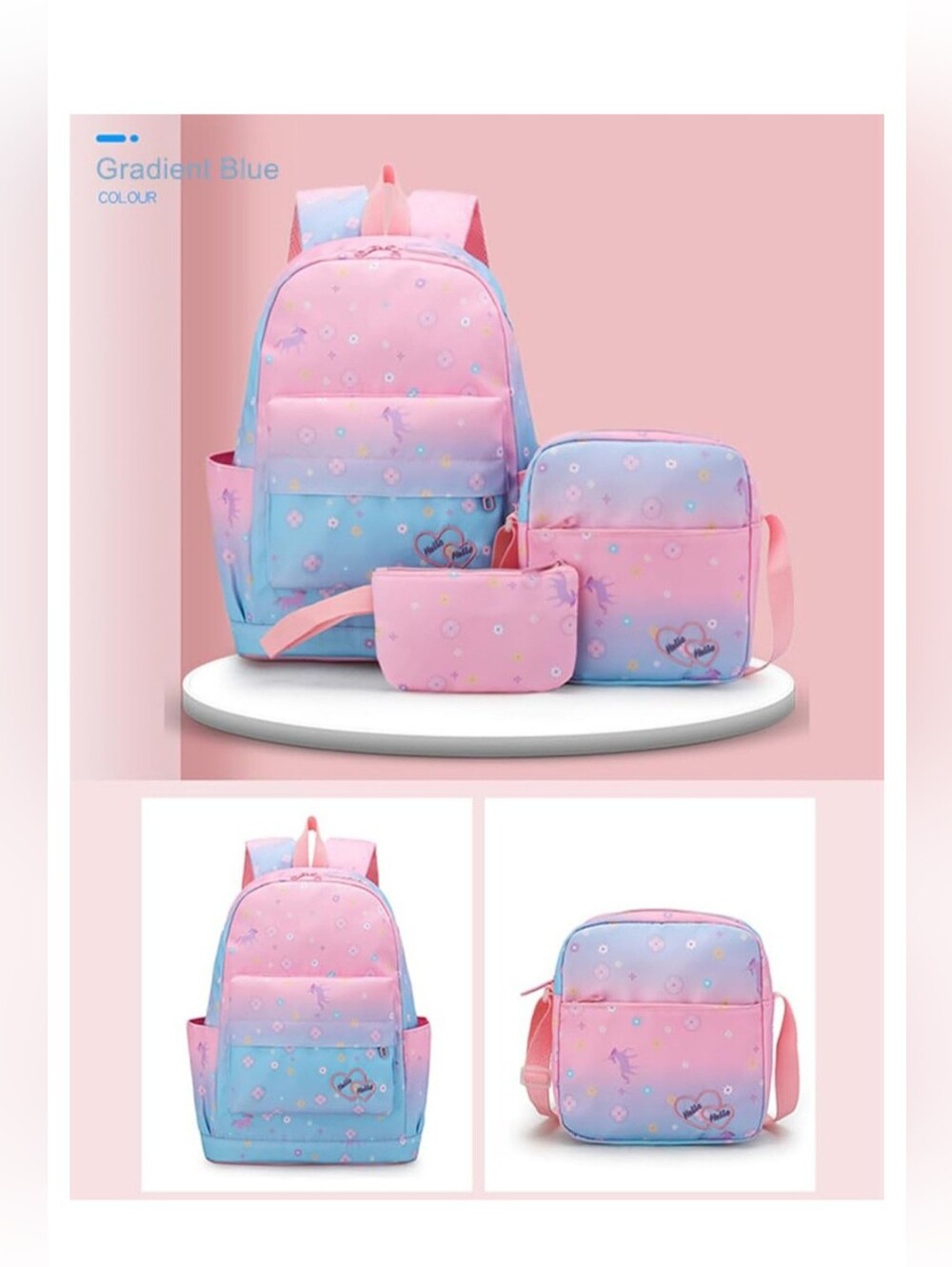 Girls Backpack Set - Picture 3 of 8